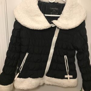 Calvin Klein Black Puffy Winter Jacket